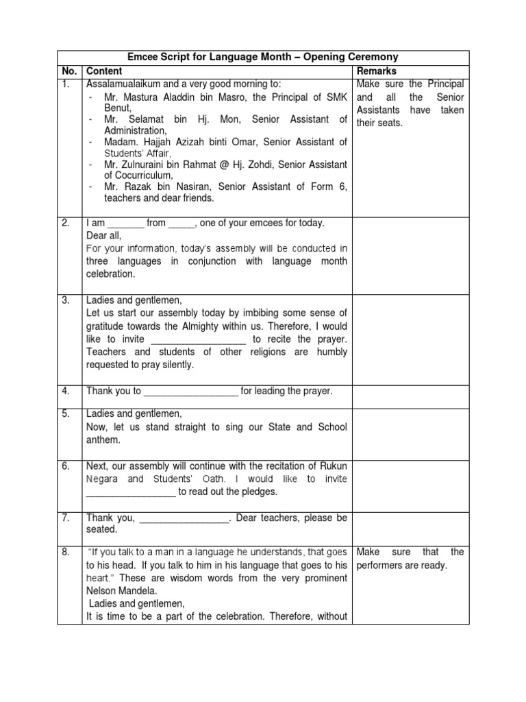anchoring script for english week teks mc seminar bahasa inggris